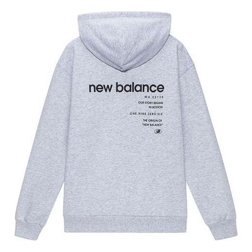 

Худи New Balance Logo Printing Sports Hoodie 'Grey', серый