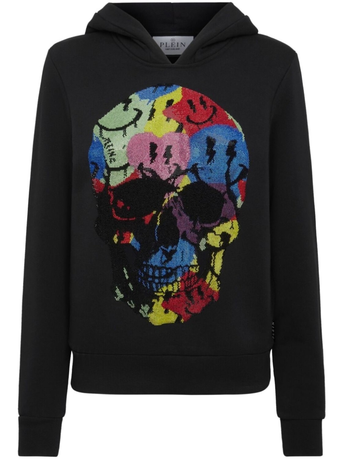 

Philipp Plein худи Smile со стразами, черный