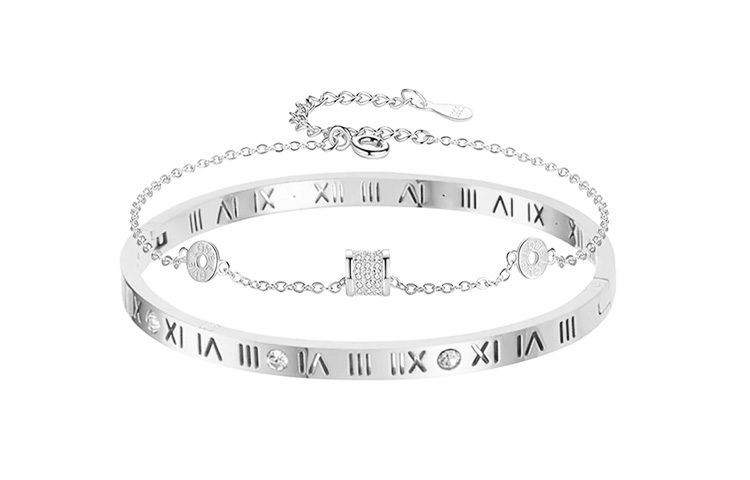 

Титановый стальной браслет для женщин TRUE ME, Bracelet Chain A Pair