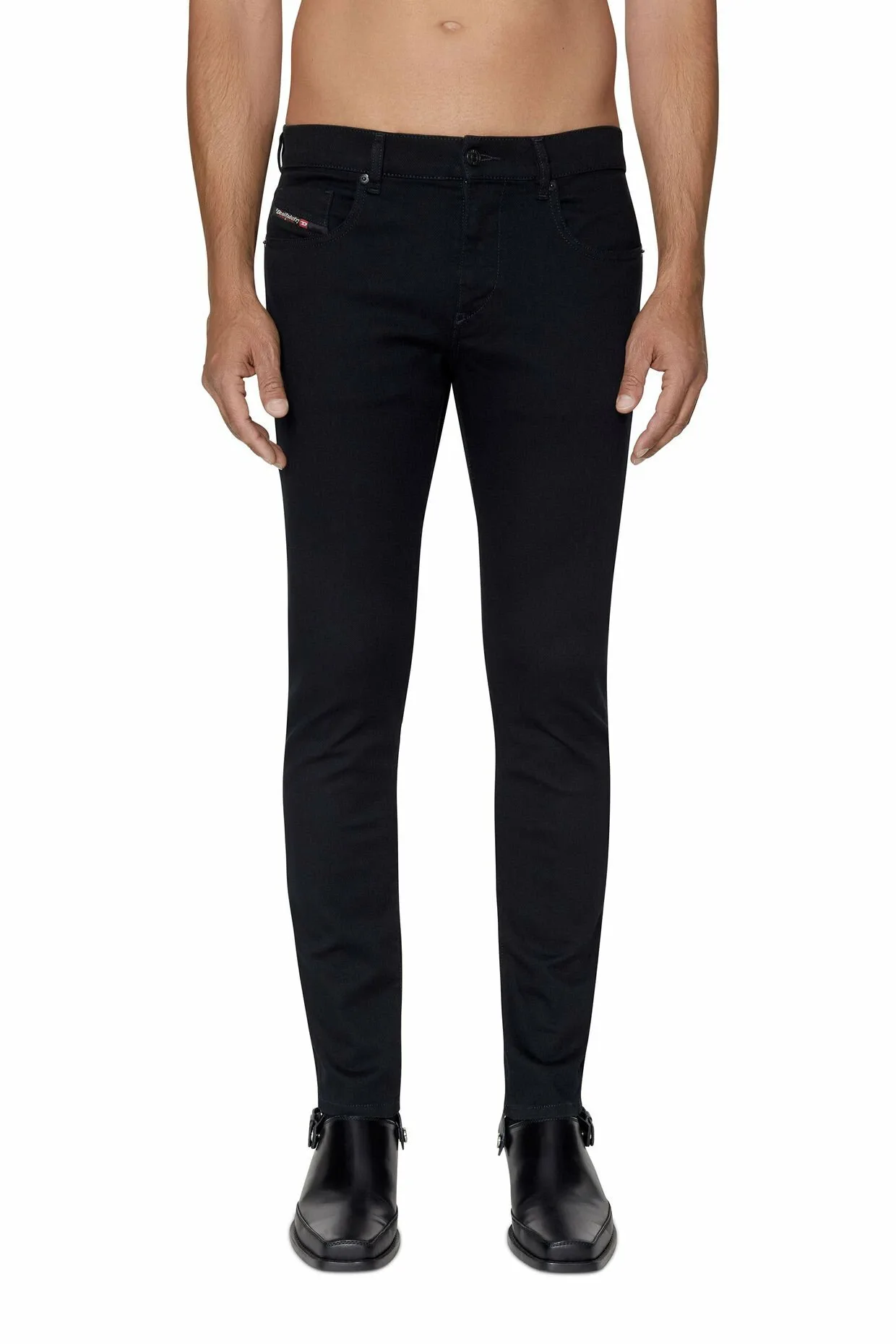Мужские джинсовые брюки Slim Fit 2019 D-STRUKT L.30 Diesel, black