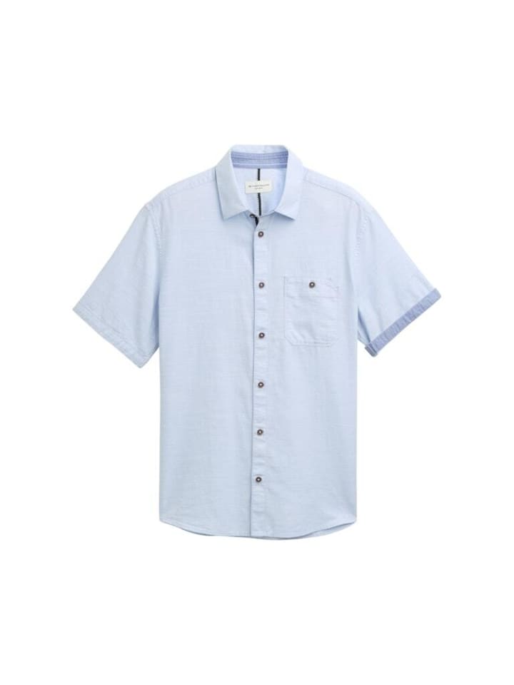 

Рубашка Tom Tailor, цвет powder blue zigzag structure