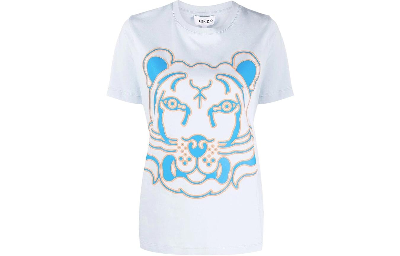 

Футболка женская белая/синяя Kenzo