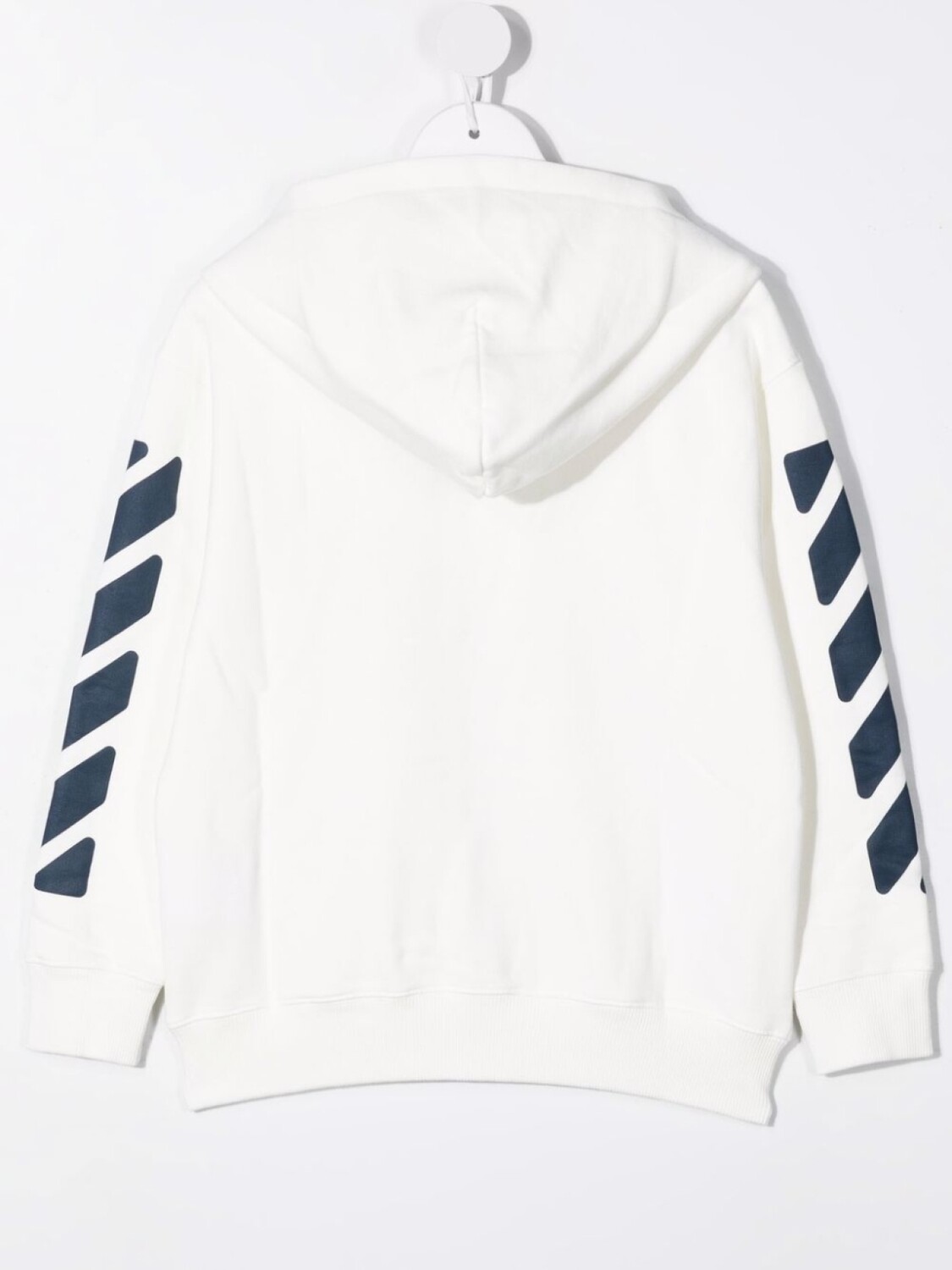 

Худи на молнии с логотипом Off-White Kids, белый