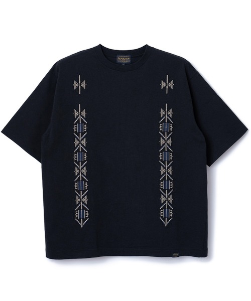 

Футболка с коротким рукавом, влагоотводящая, быстросохнущая, с вышивкой PENDLETON, черный