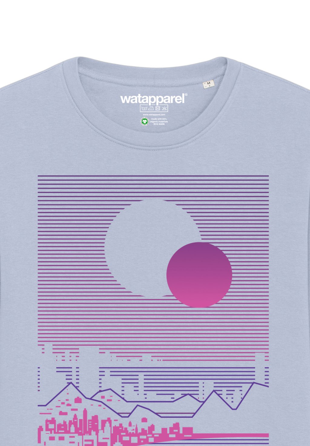 

Толстовка SUN AND MOON SKYLINE watapparel, светло-голубой