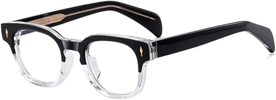 

Солнцезащитные очки UV400 с пружинным шарниром и заклепками, оправа для женщин и мужчин, для бега и занятий спортом на открытом воздухе UYPTK, Black Transparent