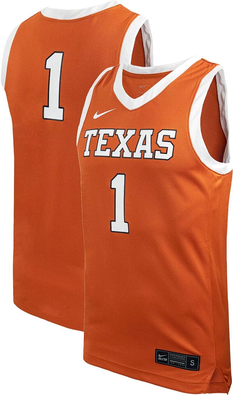 

Женская баскетбольная майка Nike Texas Longhorns #1 Burnt Orange Replica