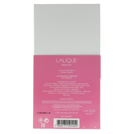 Женская парфюмерная вода Lalique Les Compositions Parfumees Pink Paradise Eau de Parfum 100ml — фото 3