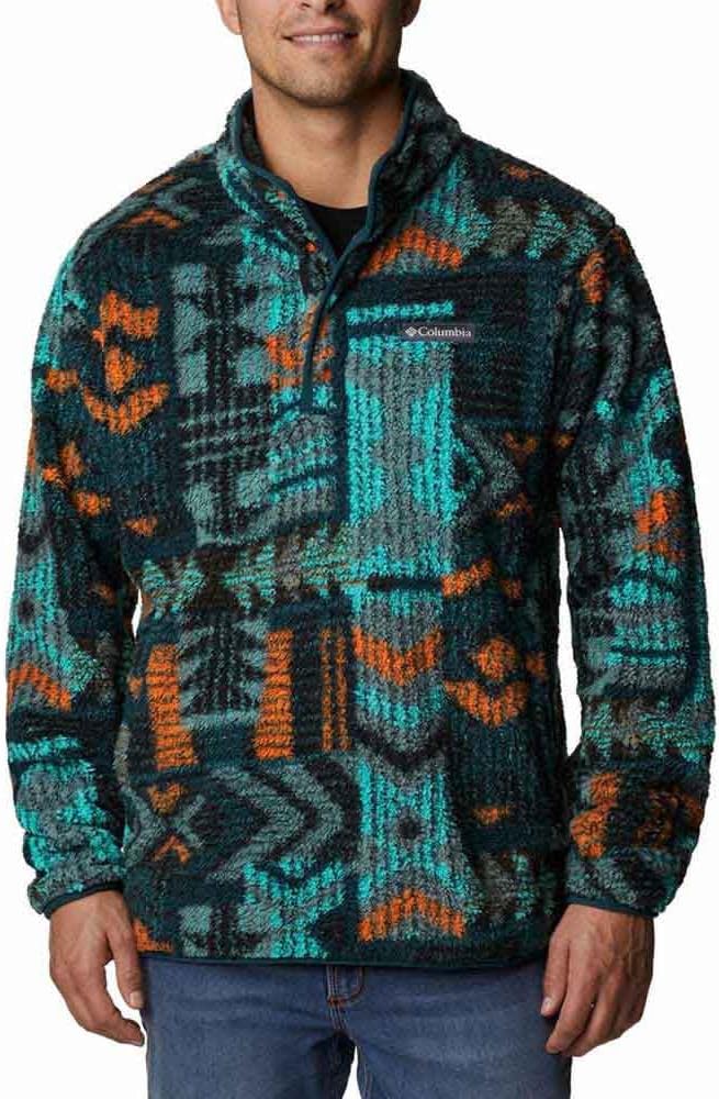 

Columbia Mens Rugged Ridge Ii Sherpa 1/2 SnapRugged Ridge II Sherpa Half Snap, Night Wave Pathways Print