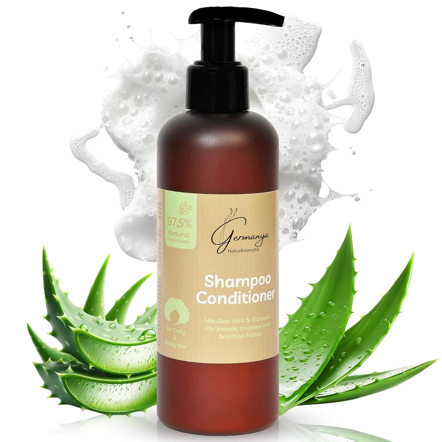 Шампунь-кондиционер 2-в-1 для мужчин и женщин, веганский Germanya Naturkosmetik