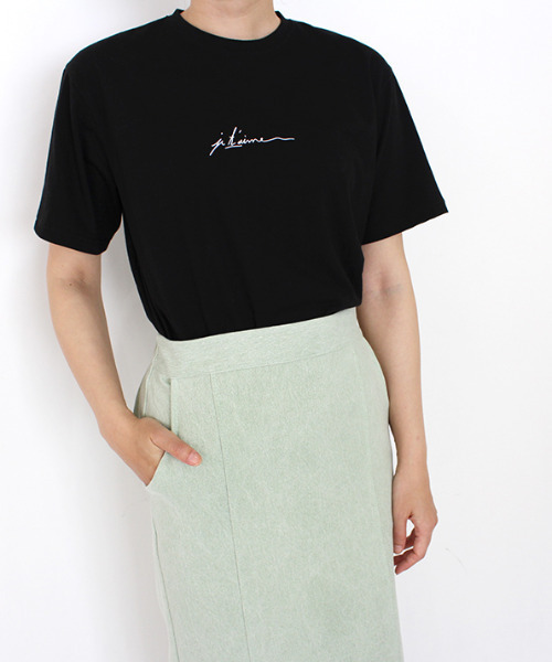 

Футболка с короткими рукавами, принт Je t'aime MODE ROBE, черный