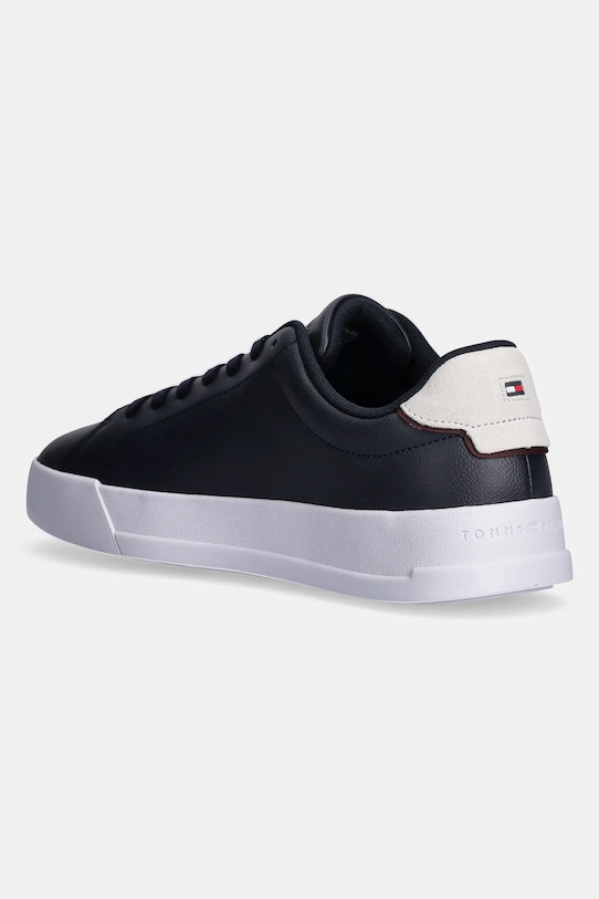 Кожаные кроссовки TH Court Lth Detail Ess Tommy Hilfiger, темно-синий — фото 3