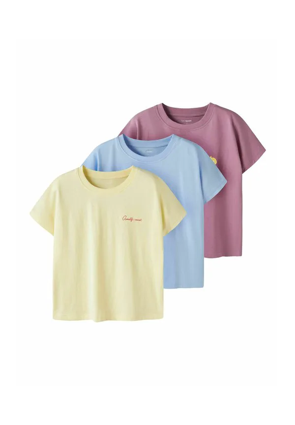 Укороченная футболка 3erpack с принтом kurzarm Two Soon, Pastel Yellow — фото 3