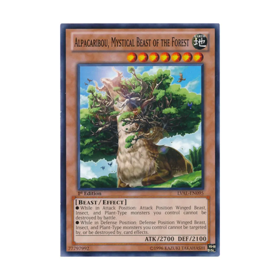 

CCG Альпакарибу — Мистический лесной зверь (обычный), Yu-Gi-Oh - Legacy of the Valiant - Singles