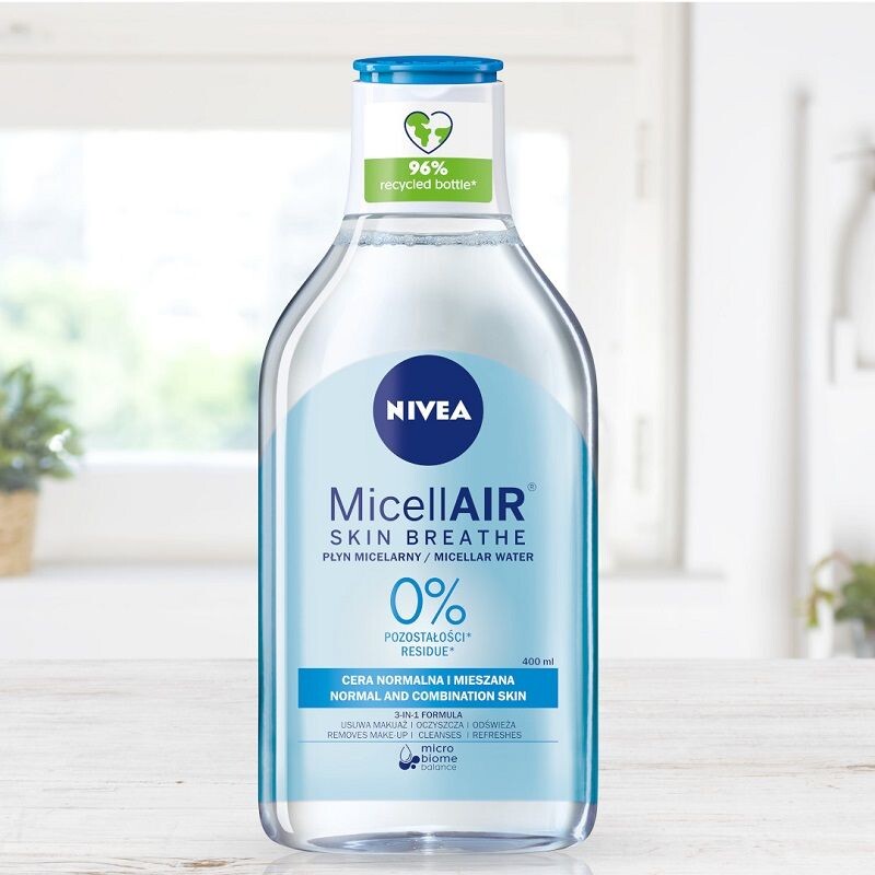 Мицеллярная вода Nivea — Мицеллярная жидкость MicellAir Skin Breathe, 400 мл — фото 2
