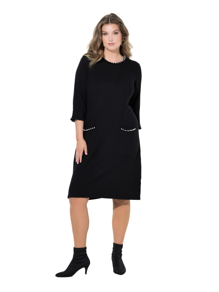 

MIAMODA Черное вязаное платье