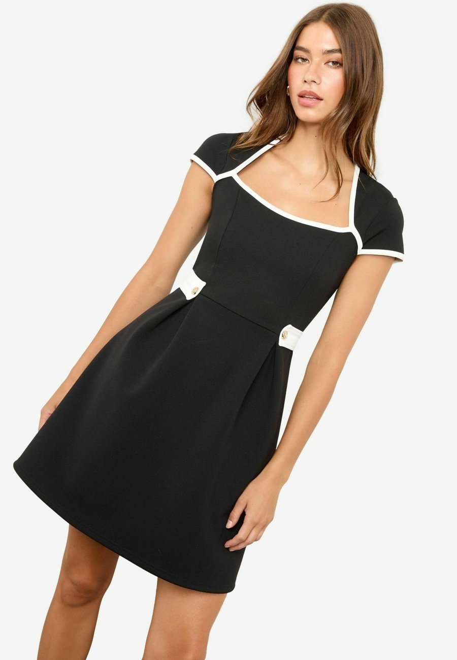 

Платье Lipsy REGULAR FIT-MONO TIPPED LANTERN, Black White/Black