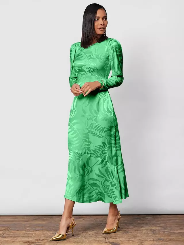 

Платье Closet London Jacquard Midi, зеленый