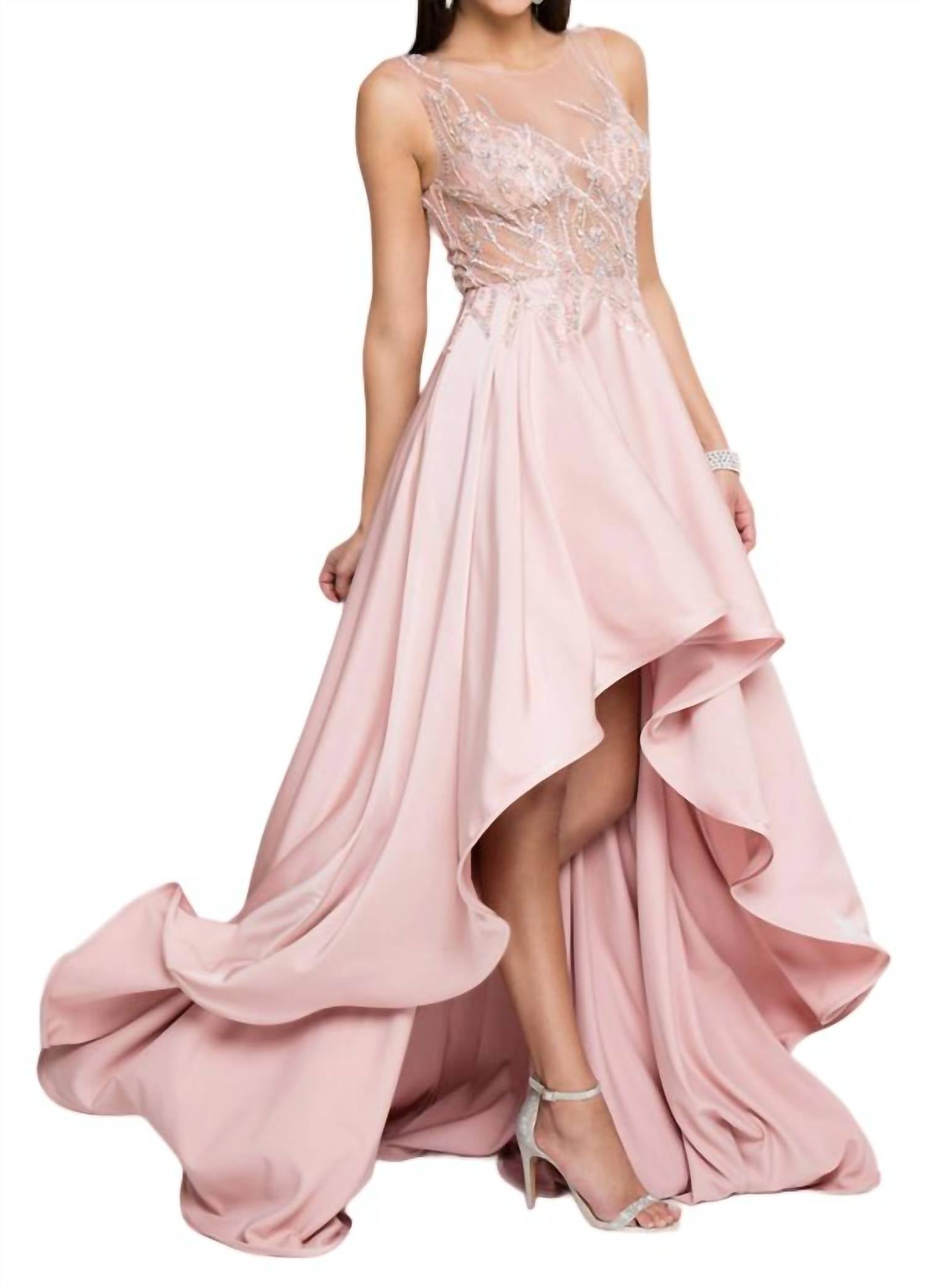 

Платье Hi-Low в цвете Blush Terani Couture, красный