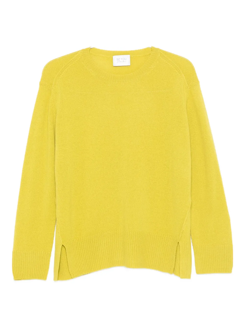 

Свитер с боковыми разрезами Be You, желтый