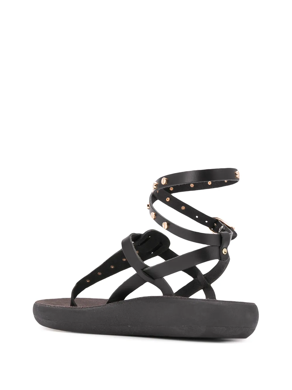 Сандалии Estianails с заклепками Ancient Greek Sandals, черный — фото 3