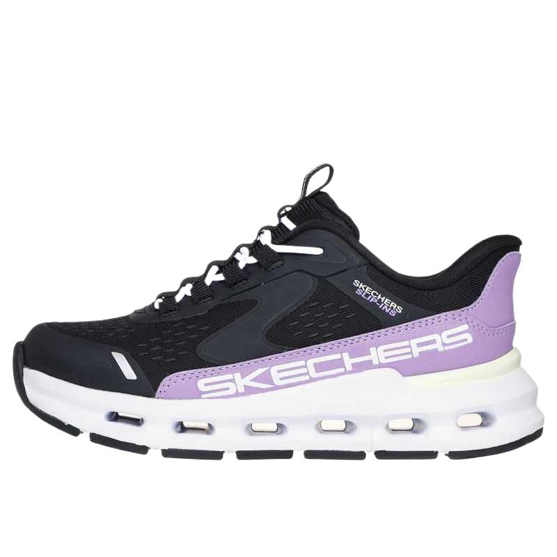 

Skechers Kids Скользостойкие амортизирующие кроссовки с износостойкими свойствами Low Top Running Shoes черные детские