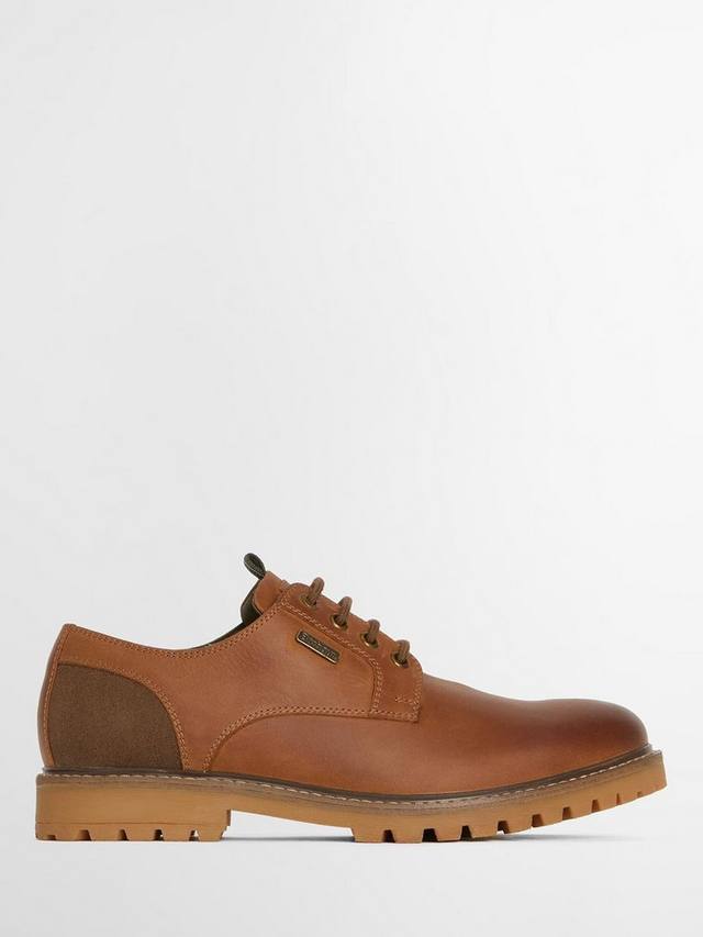 

Туфли-дерби из кожи песчаника Barbour, цвет Brown Leather