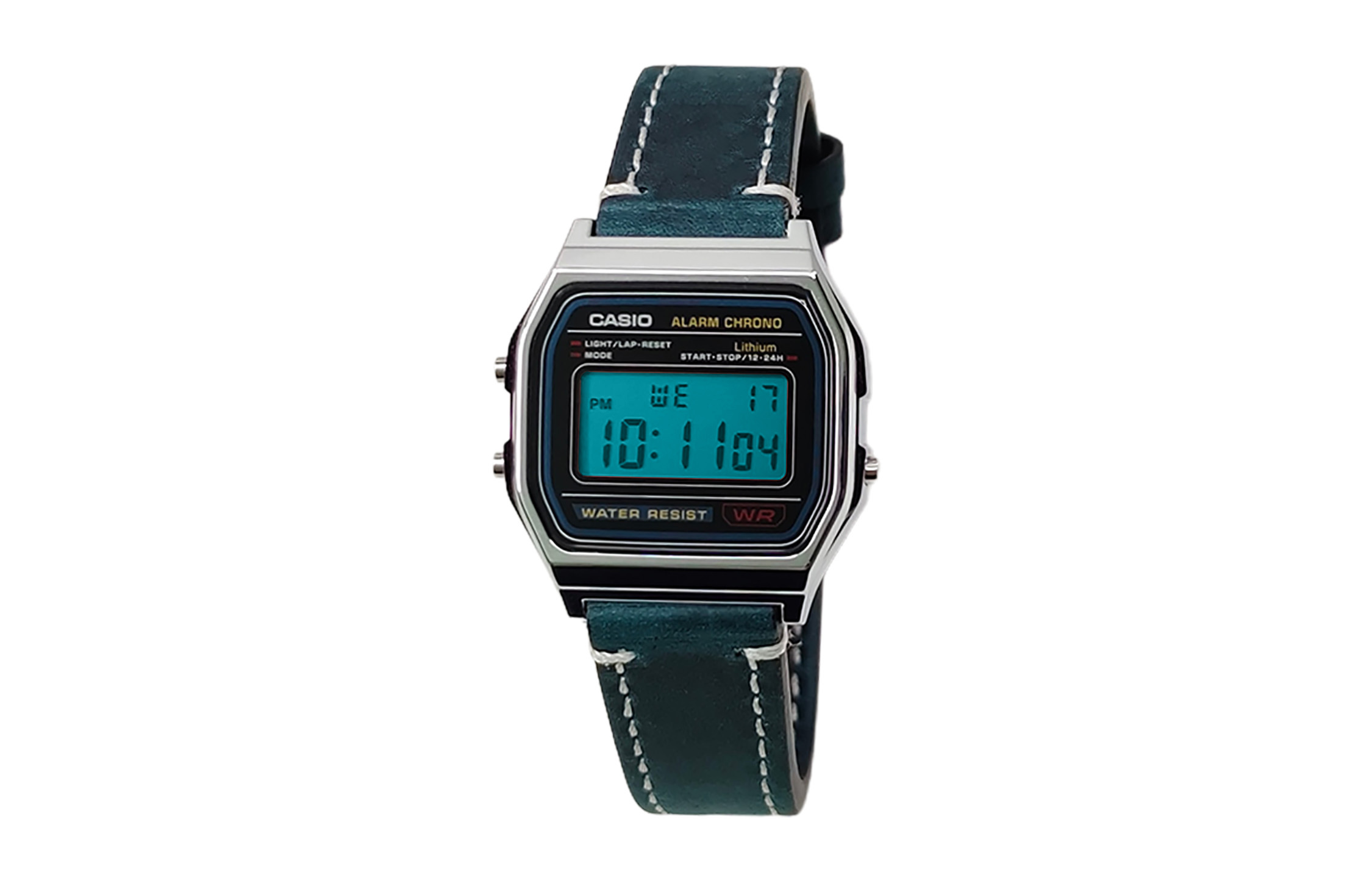 

Casio Мужские часы Retrofit Series с кварцевым механизмом, ремешком из натуральной кожи, черным циферблатом