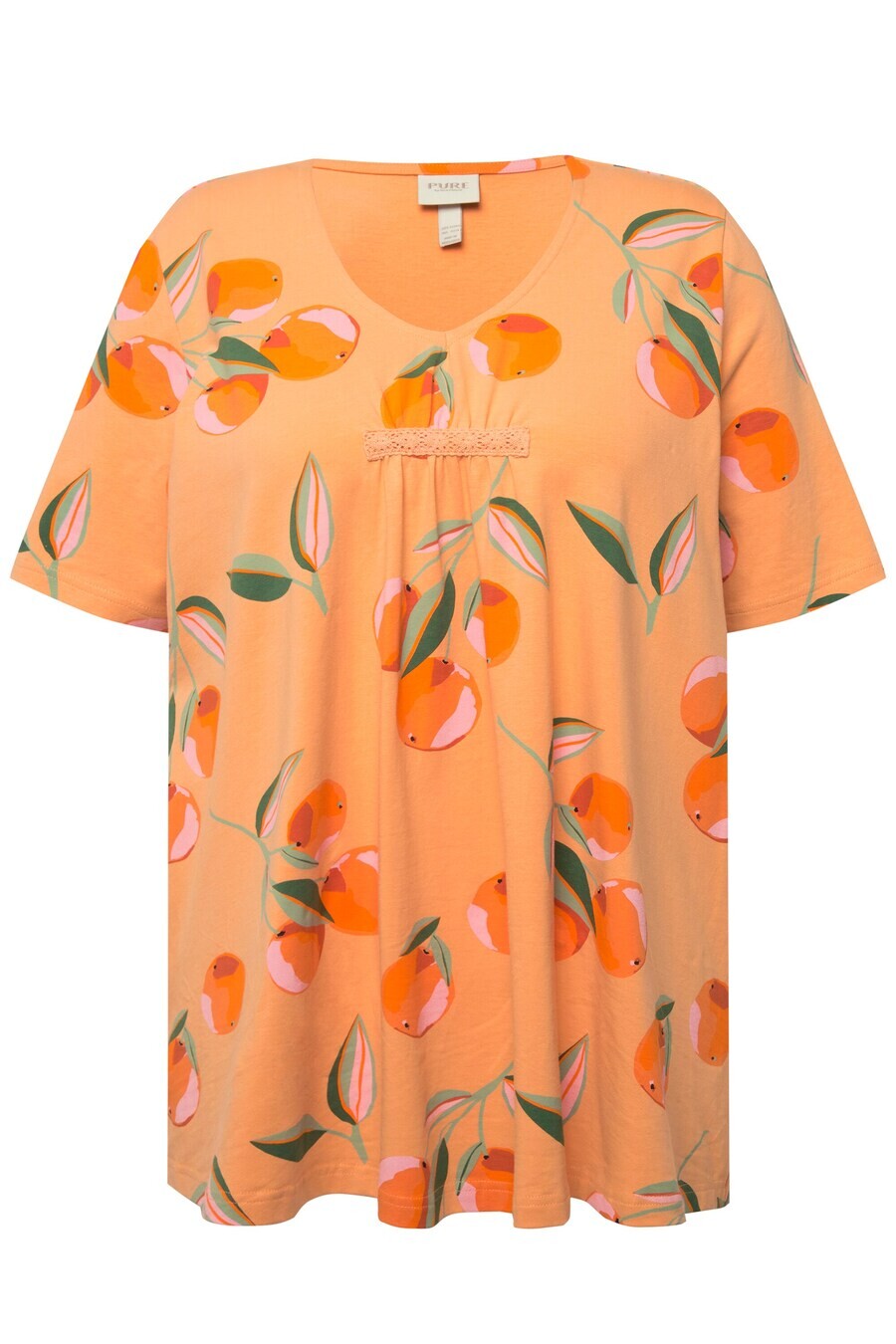 

Футболка Ulla Popken Shirt, цвет peach
