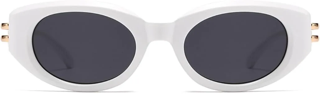 

Солнцезащитные очки с защитой UV400 | Компактная легкая оправа, цветные линзы | Для женщин и мужчин, для занятий спортом на открытом воздухе и вождения DSVIGF, White