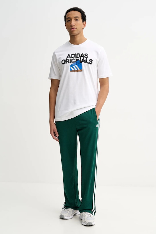 Хлопковая футболка Adidas Originals, белый — фото 2