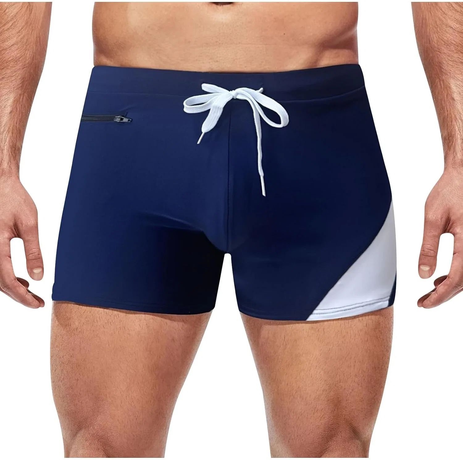 Плавки мужские быстросохнущие без сетки, Solid, A38_dark Blue