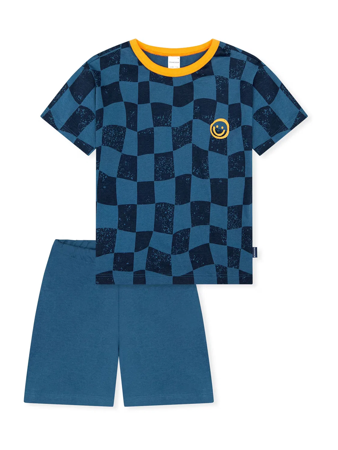 Пижама, детская ночная одежда. Schiesser, Blue/Black