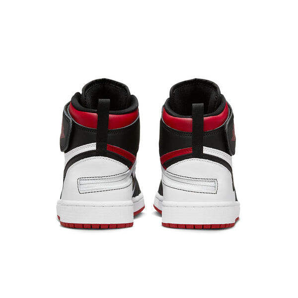 Кроссовки Air Jordan 1 HI Flyease 'Black Gym Red White', черный — фото 4