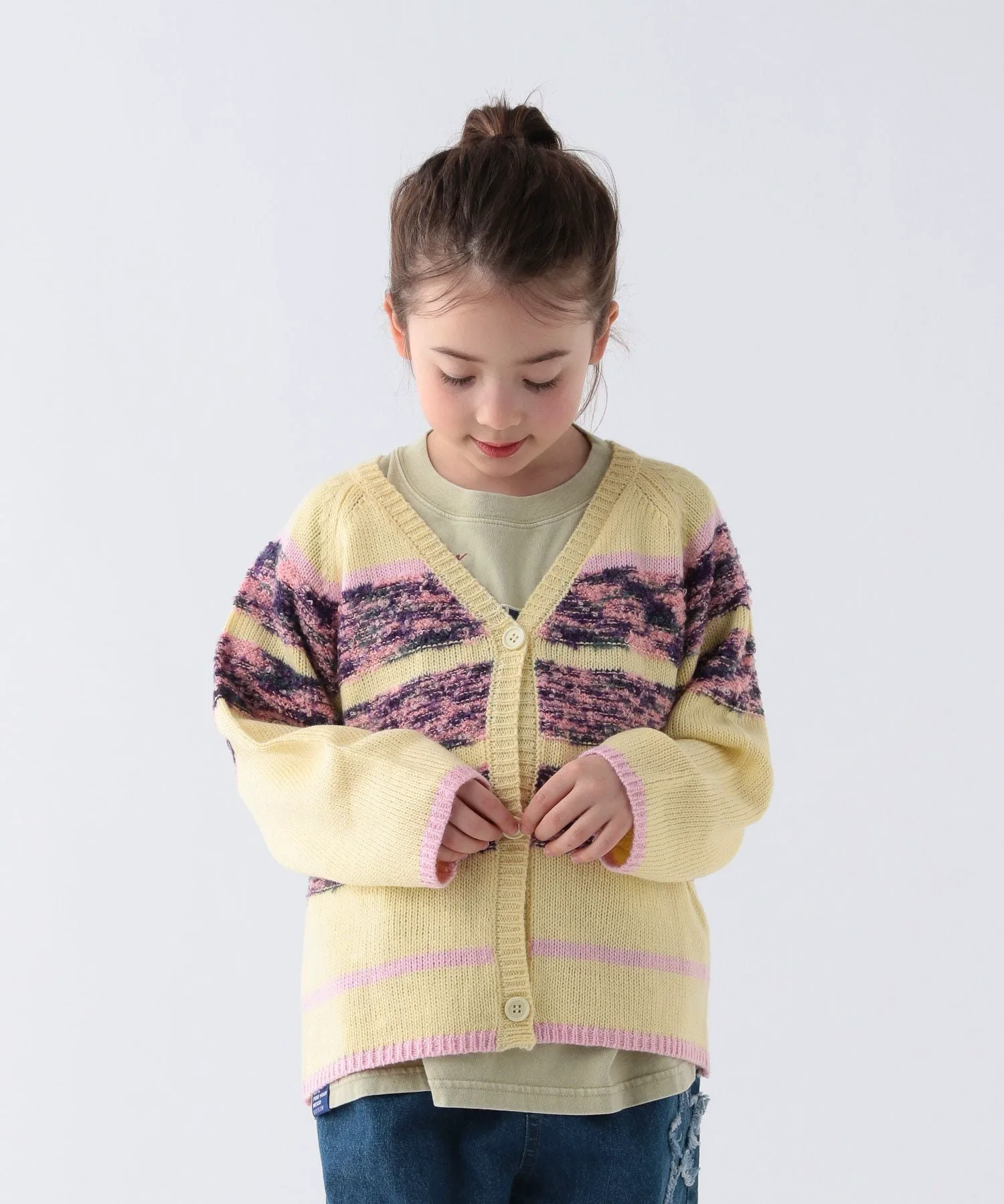 Кардиган в полоску Детский Bayflow, Yellow 60