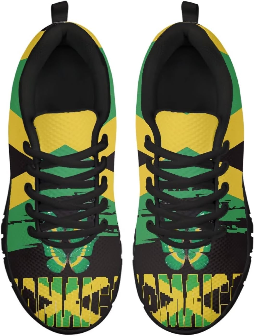 

Женские и мужские беговые кроссовки, легкие кроссовки-тренеры для занятий в зале, спорт, теннис, бег, походы Getelinseng, Jamaican Flag