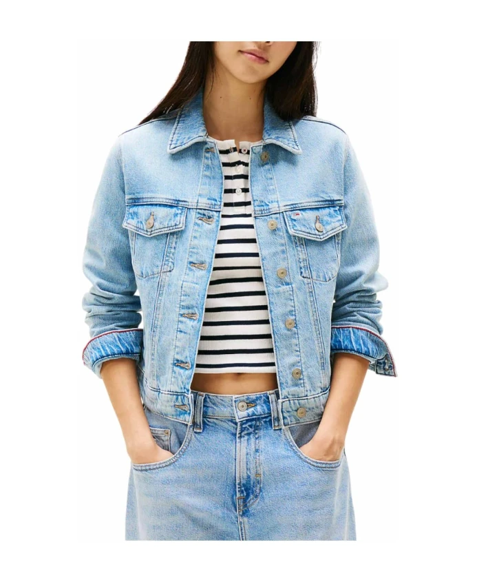 

Классическая джинсовая куртка дальнобойщика Tommy Hilfiger, синий