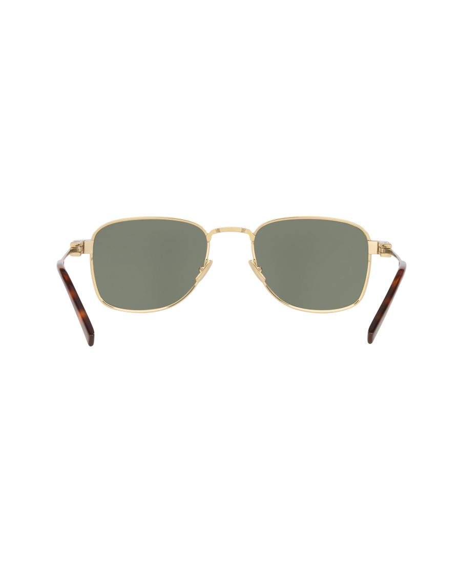 Мужские солнцезащитные очки большого размера, SL 741 YS000637 Saint Laurent, Gold — фото 4