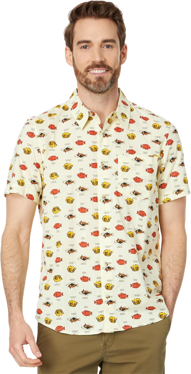 

Рубашка Toad&Co Fletch Short Sleeve Shirt, цвет Aphid Fish ID Print