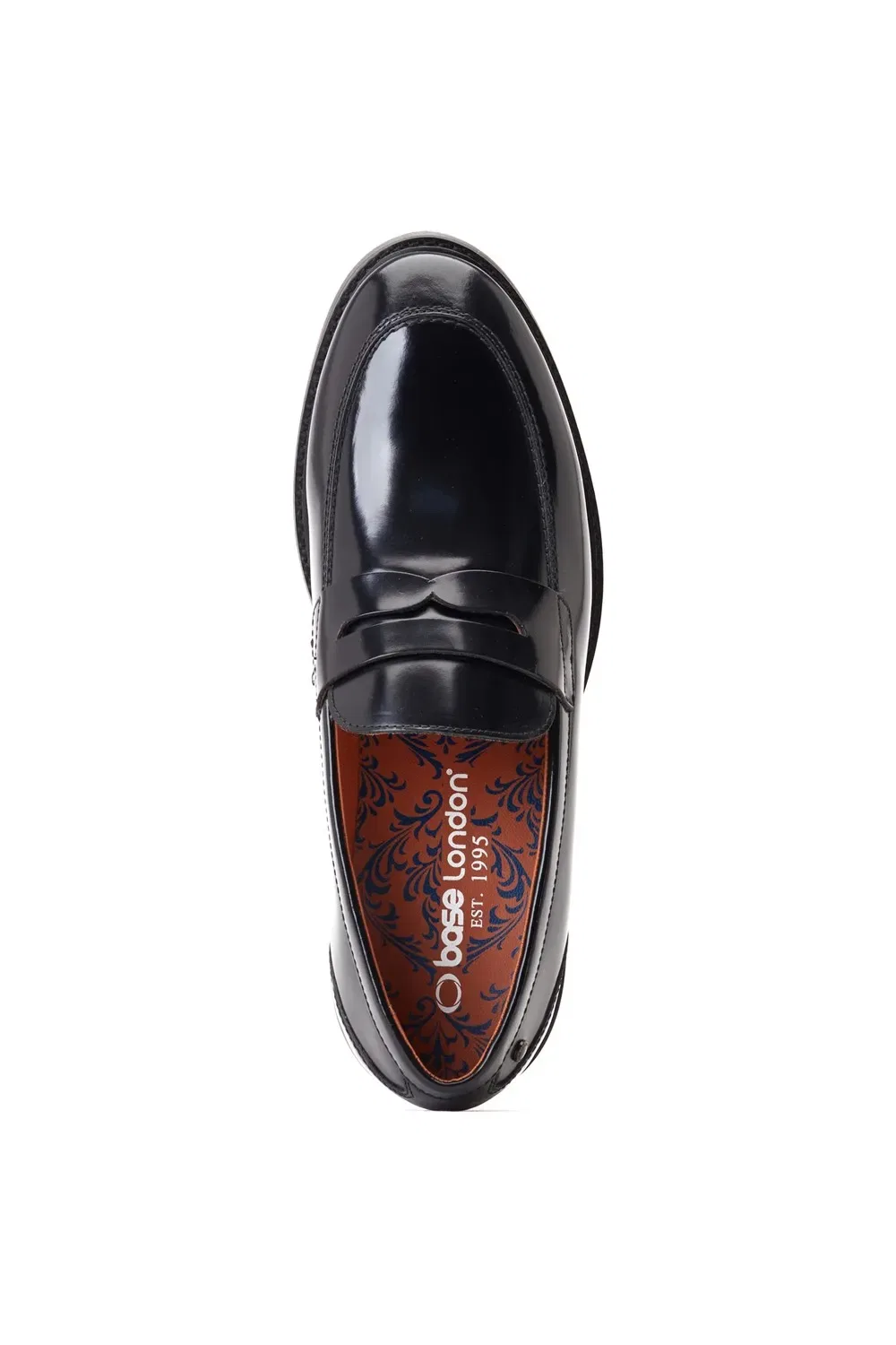 Лоферы Penny Loafer из высокоблестящей кожи Base London, черный — фото 4