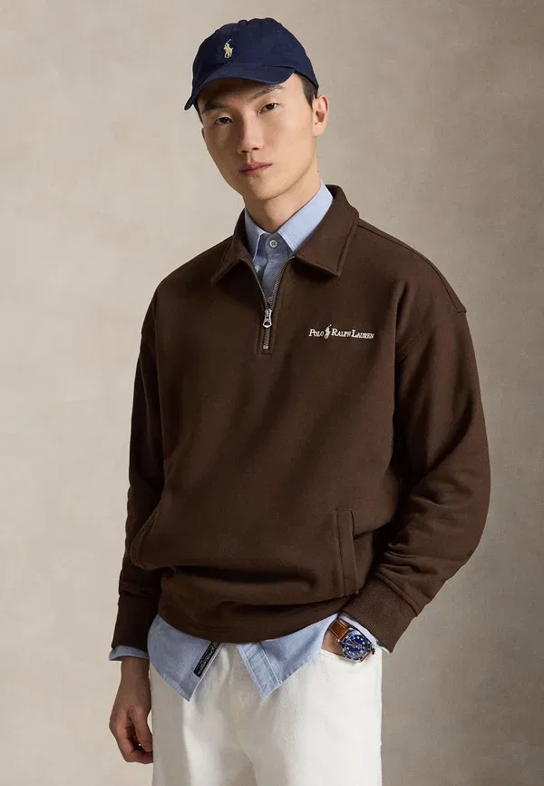 Толстовка Relaxed Fit Logo Fleece Polo Ralph Lauren, мускатный коричневый