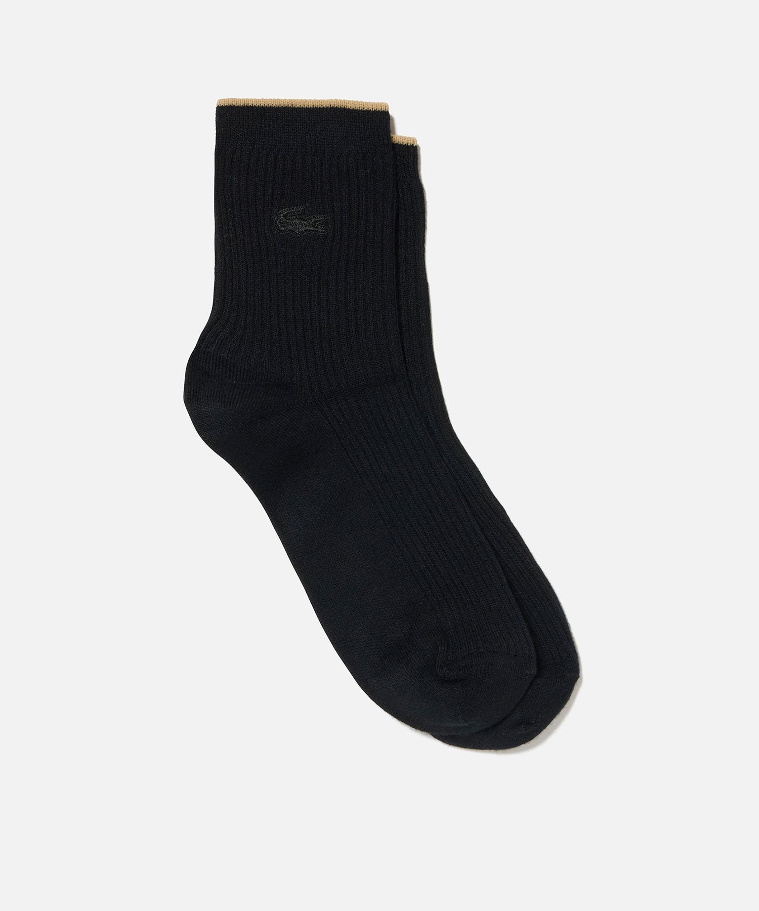 Носки короткие LACOSTE, Black