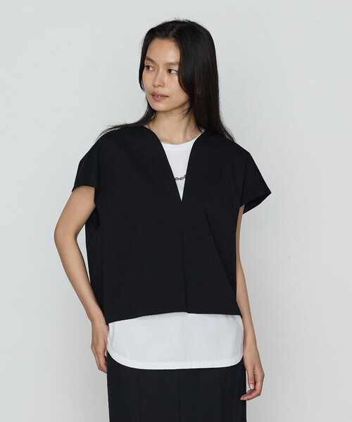 

Футболка, материал TC Ponte, бренд COMME CA, цвет черный