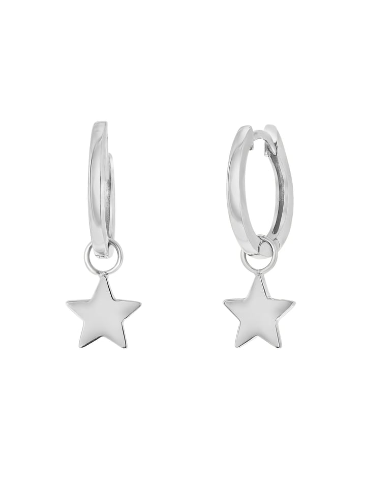 

Lucardi Серьги в форме звезды из серебра 925 пробы