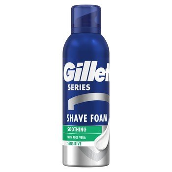 

Gillette Series, Успокаивающая пена для бритья с алоэ, 200мл