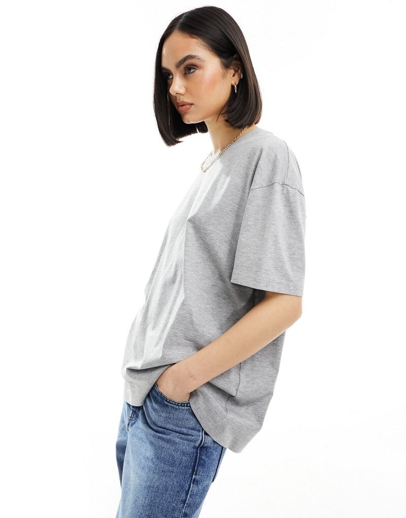 

Серая футболка оверсайз ASOS