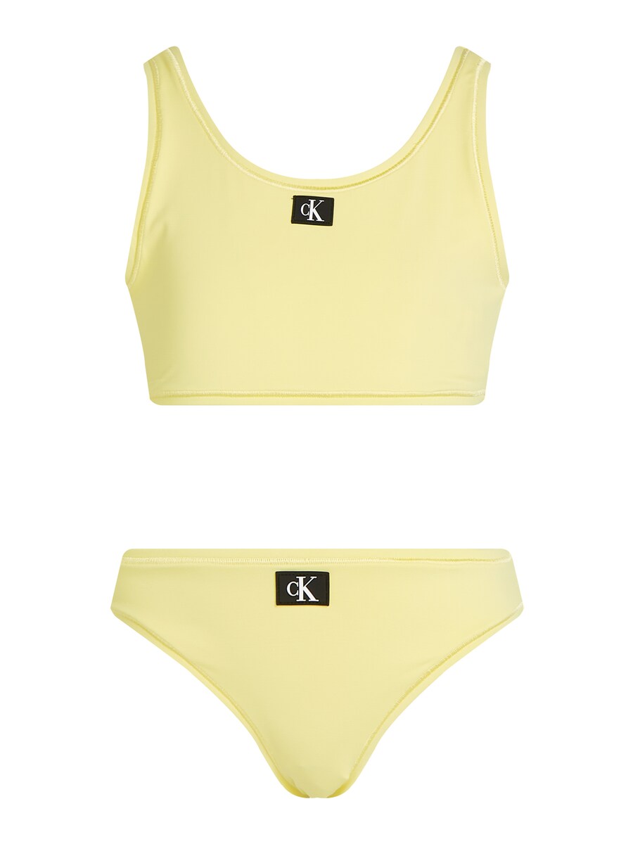 

Бикини без косточек Calvin Klein Swimwear, цвет Light yellow