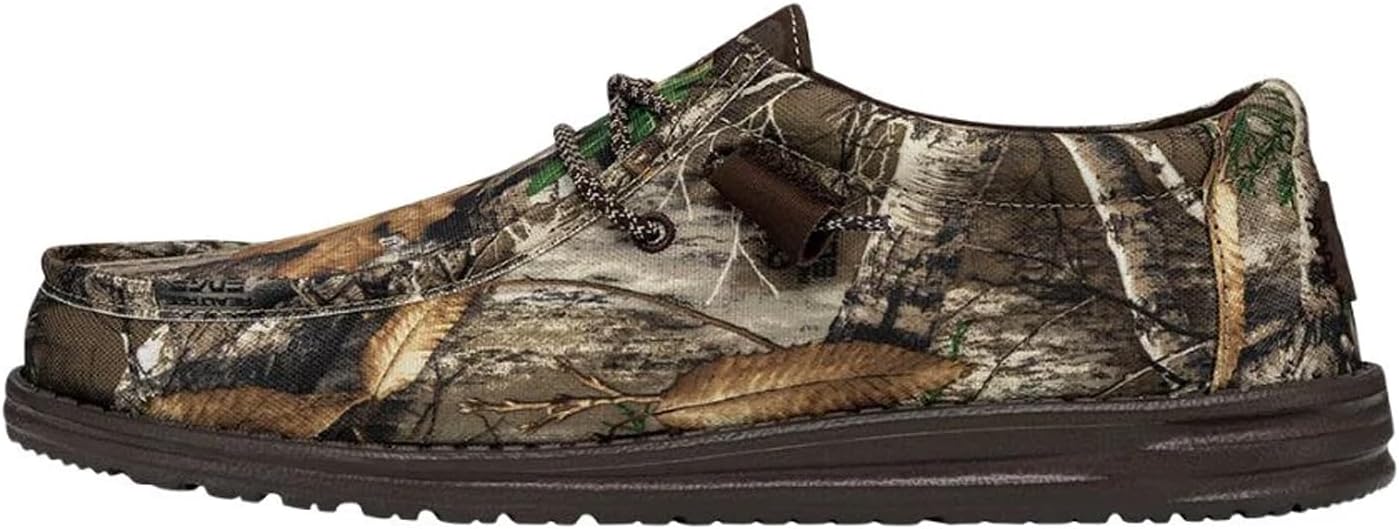 

Мужские слипоны Hey Dude Wally Realtree Edge, Мужская обувь, Мужские лоферы, Удобные и легкие Heydude, коричневый