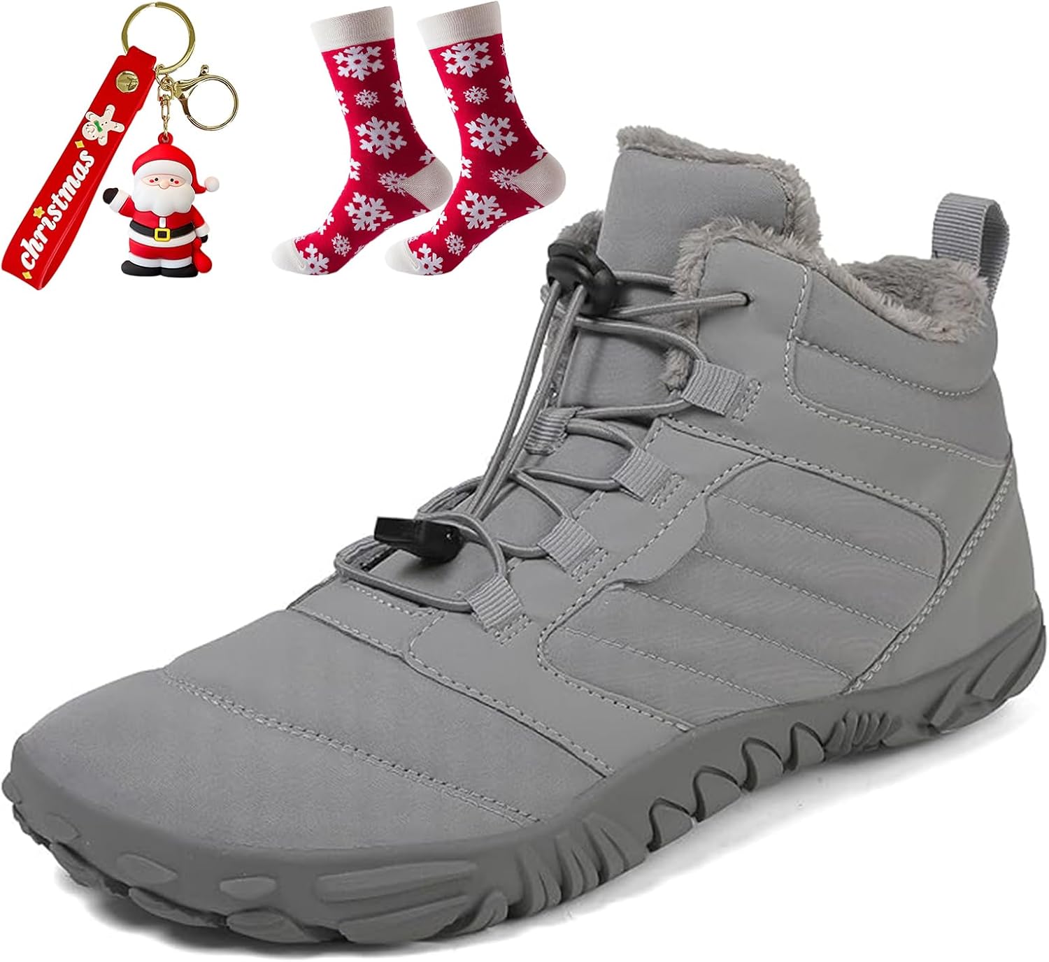 

Зимняя обувь Giltpeak для женщин, босоножки, удобные зимние женские босоножки, водонепроницаемые ботинки с широкой носочной частью, серый