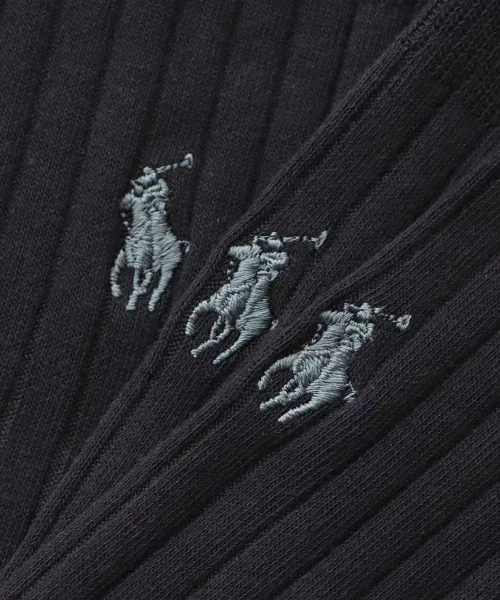 Носки бизнес 3 пары Polo Ralph Lauren хлопок/полиэстер/полиуретан — фото 2